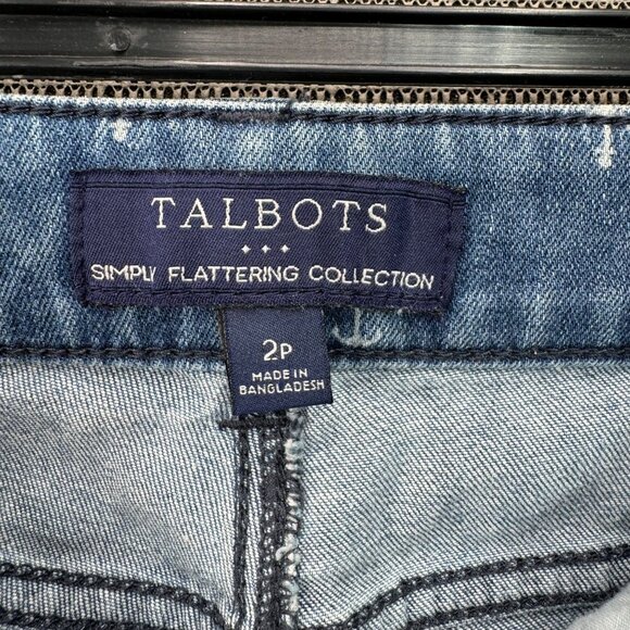 Talbots Simply Flattering Collection Ankle Jeans With Anchor Print - 2P - Picture 3 of 13